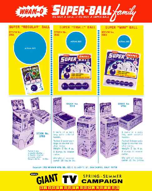 Super Ball ® Family Portrait - - Wham-O ® Catalog (1969)